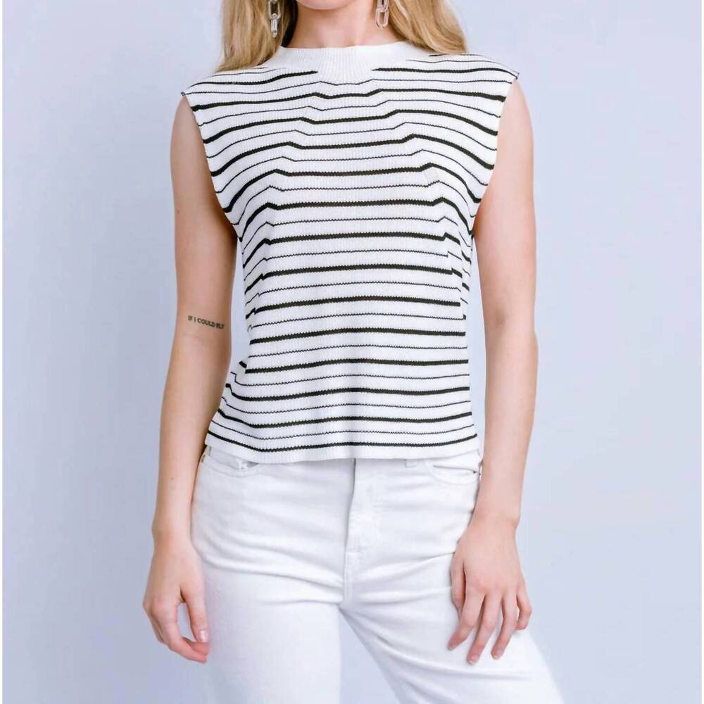 NEW KERISMA tira tank in white/black